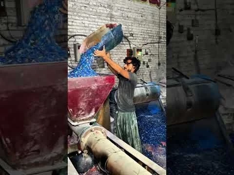 ♻️ How Waste Plastic Is Recycled Into New Blue Pallets | Amazing Factory Process