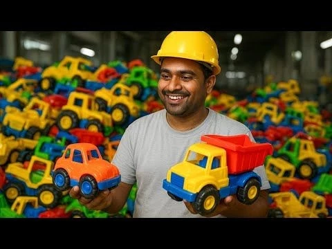 How Waste Plastic Is Recycled to Make Toys | Car, Jeep, Tractor  Truck Manufacturing Process