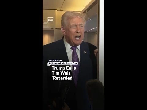 Trump Calls Tim Walz ‘Retarded’