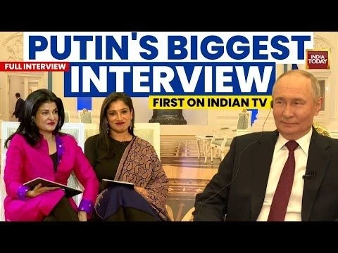India Today World Exclusive: Russian President Vladimir Putin#39;s Biggest  1st Interview On Indian TV