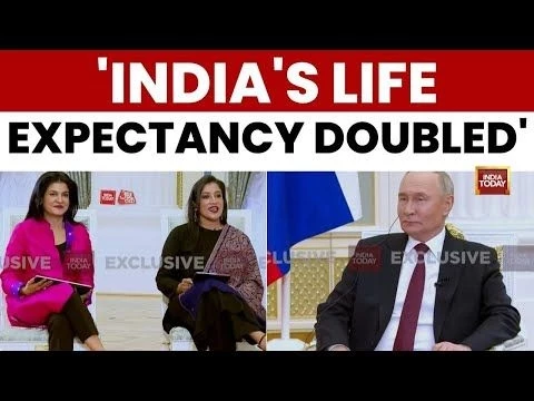 Putin’s India Bombshell: ‘Life Expectancy Doubled in 77 Years’ ,Full Interview Tonight | India Today