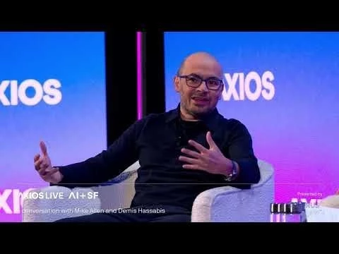 Google DeepMind’s Demis Hassabis with Axios’ Mike Allen