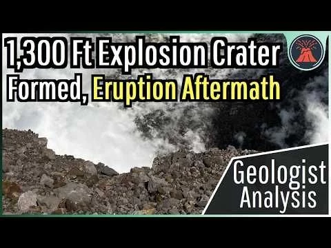 Africa Volcano Update; New Volcanic Collapse, 1,300 Ft Explosion Crater Formed