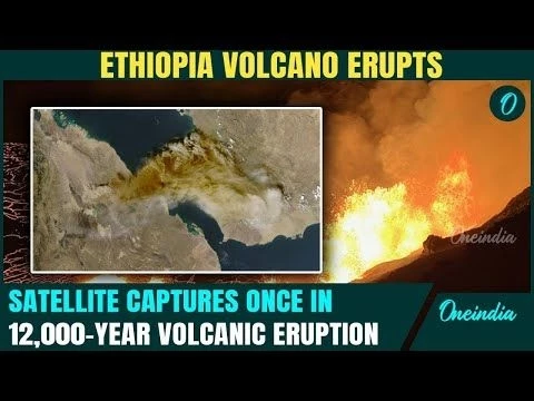 Ethiopia’s Hayli Gubbi Volcano ERUPTS: SHOCKING Moment Volcano Awakes After 12000 Years Captured