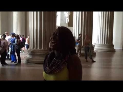 Star Swain sings quot;The National Anthemquot; live at the Lincoln Memorial in Washington, D.C. 6/16/16