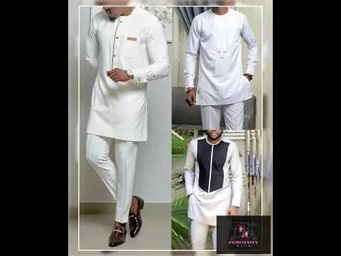 2024 Kaftan Nigeria White men south african traditional clothes Big size Elegan