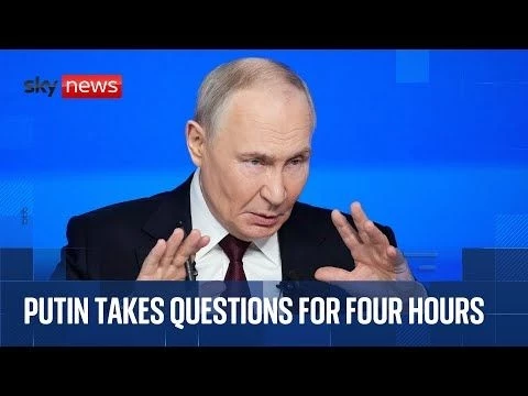 Putin says suggestions that Russia will attack Europe are #39;nonsense#39;  | News conference in full