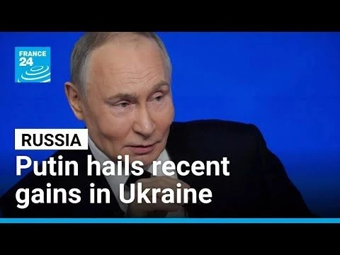 Vladimir Putin hails recent gains in Ukraine at annual press marathon • FRANCE 24 English
