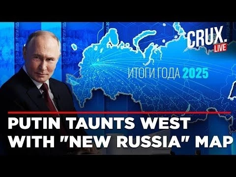 LIVE | Putin Shows Ukraine Regions In quot;Novorossiyaquot; Map At Annual Conference, Message To West?