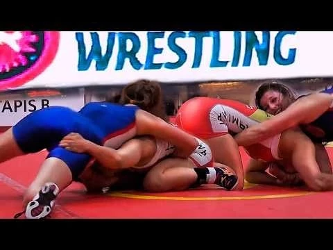 Girls Wrestling - Aggressive Domination and Grabs by Miyuu Yamamoto
