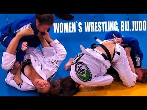 Girls Wrestling Judo BJJ – Epic Aggressive Open Gi Submission Rematch • We All Double Won!