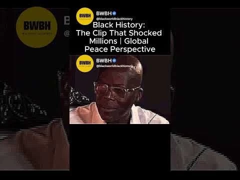 Black History: The Clip That Shocked Millions | Global Peace Perspective#39;#39; #blackhistory  #america