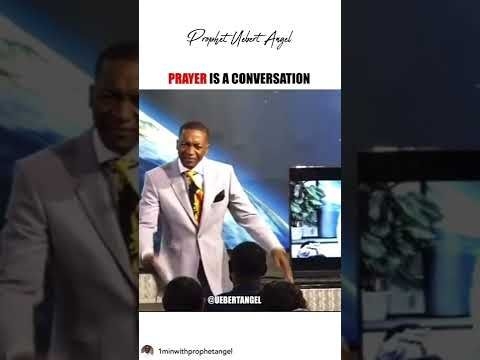 Prayer is a conversation by papa @UebertAngelGNW