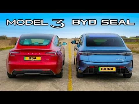 Tesla Model 3 v BYD Seal: DRAG RACE