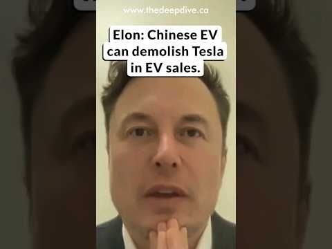 Elon: Chinese EV can demolish Tesla in EV sales. #musk #elonmusk #tesla #byd #electricvehicle #tech