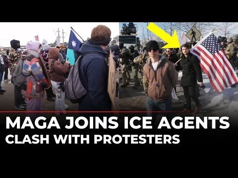 MAGA + ICE Agents vs Protesters LIVE: Intense Clashes in Minneapolis After ICE Kills Woman | US News
