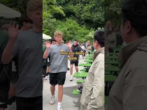 Meeting younger fans China to Munich #trump #chinatravel #germany