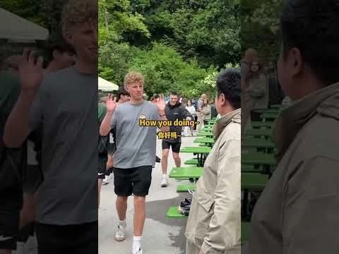 Meeting younger fans China to Munich #trump #chinatravel #germany