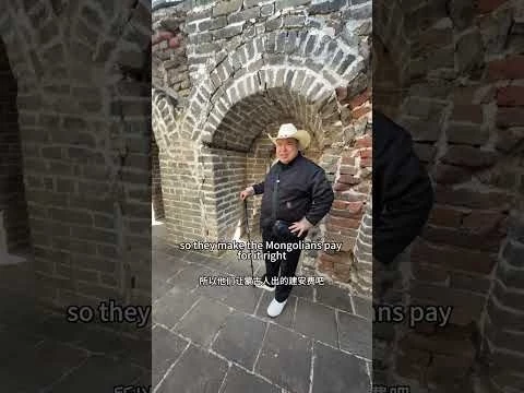 When you climb the Great Wall with a crazy person#trump #china #chinatravel #beijing #wall