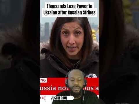 Thousands Lose Power in Ukraine after Russian Strikes