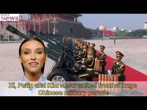 Xi, Putin and Kim show united front at huge Chinese military parade #trending #viralvideo