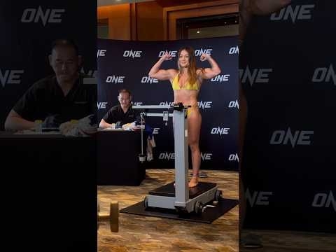 Noelle Grandjean makes weight for Denice Zamboanga fight at ONE 167 #onechampionship