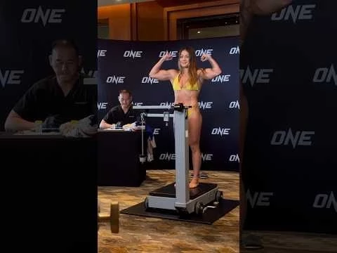 Noelle Grandjean makes weight for Denice Zamboanga fight at ONE 167 #onechampionship