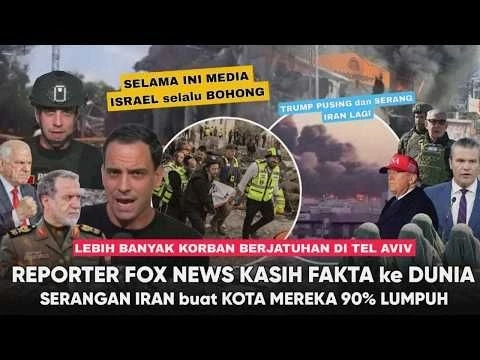 Reporter Fox News Buka Kebohongan Israel “Tel Aviv 90% Hampir Rata dgn Tanah” Eskalasi Memuncak
