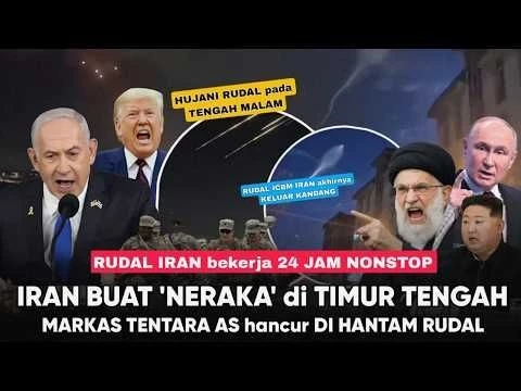 Timur Tengah Jadi NERAKA ! Rudal IRAN Hujani Pangkalan Militer AS-Israel” Balasan Brutal Teheran