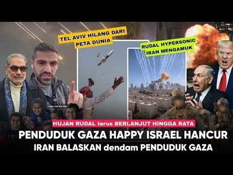 Palestina Puas ISRAEL Hancur ! Rudal IRAN Terus Hujani Tel Aviv” IRAN Menolak Damai dengan AS-ISRAEL