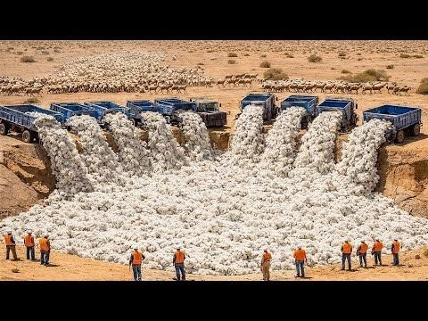 Australia Dumps Millions of Tons of Sheep Wool Onto Desert Land, Leaving American Scientists Amazed