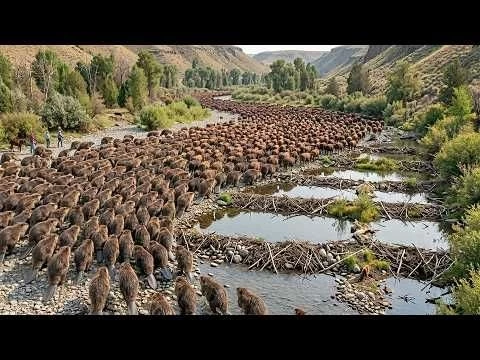 American Must Surprised When Thousands of Tiny Animals Building Massive Dams Without Human Help