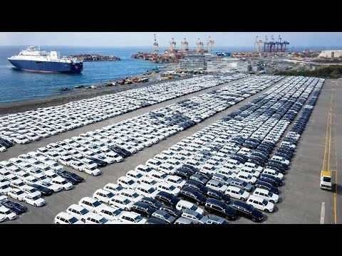 How 90 Million Cars Are Transported Through Europe’s Largest Car Terminal