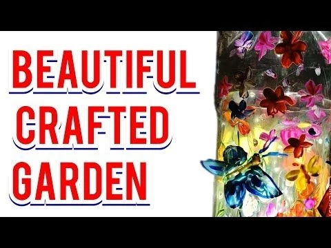 Beautiful Garden with Butterfly || Simple craft||
