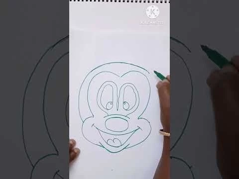 How to draw A Simple Mickey Mouse?|| Learn Step by Step|| (@5MinuteCraftsYouTube @5MinuteCraftsPLAY)
