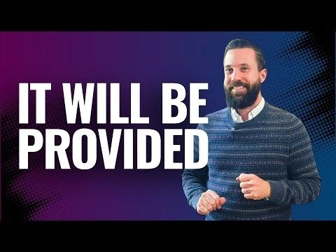 IT WILL BE PROVIDED | Rich Tidwell Sermon