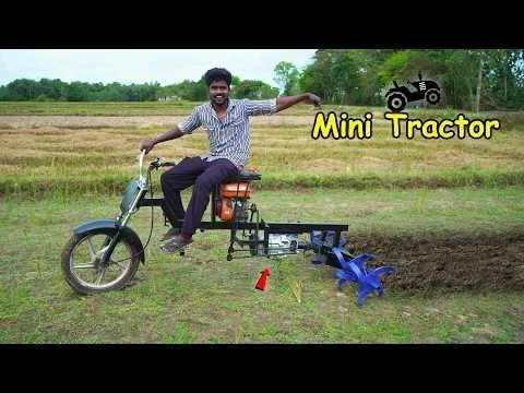 10 mint-ல 1வயல்.! Bike Power Tiller using old CAR GEAR BOX | Farming Machine | Mr.Village Vaathi