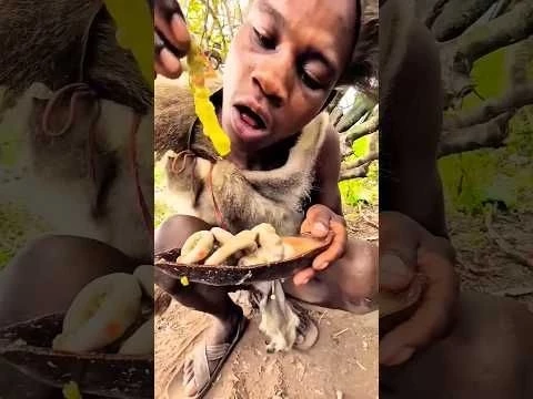 Alone in Nature | Chaba’s Daily Cooking and Eating.#shorts #shortsfeed#africa