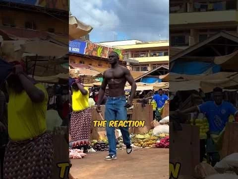African Bodybuilder Public Reaction ( ⁠@a_k_da_don ) #shorts #gym #fitness
