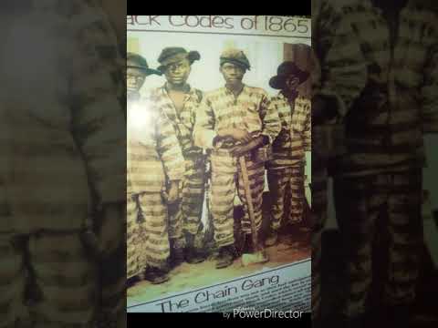 The Black Codes of 1865 #chaingang