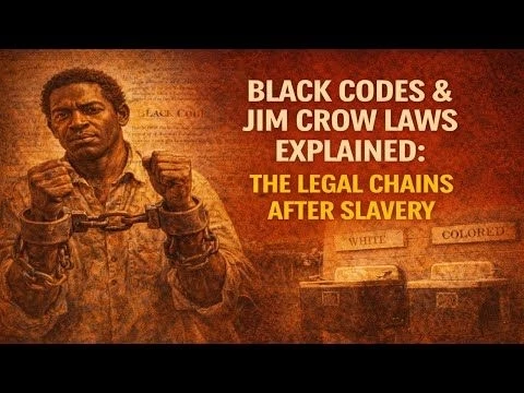 Black Codes and Jim Crow Laws Explained: The Legal Chains After Slavery | 3-Minute History Spotlight