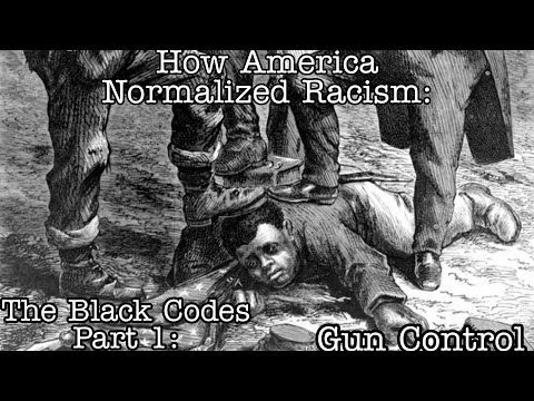 How America Normalized Racism The Black Codes: Gun Control