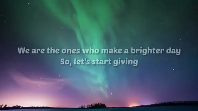 USA for Africa   We Are The World (Lyrics